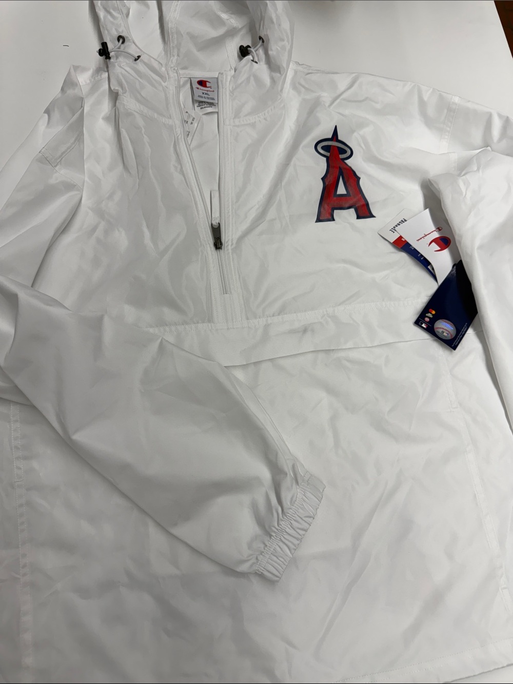 NEW Champion MLB Angels Pullover Windbreaker XXL